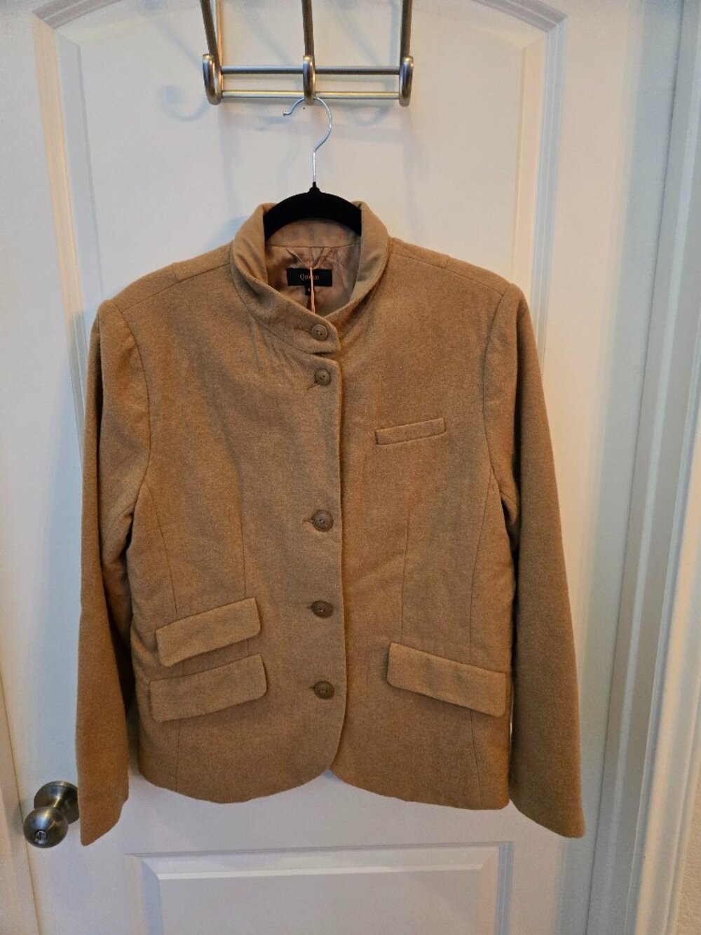 QUince womens camel colored blazer size large new with tags